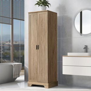 Storage Cabinet With Two Doors For Bathroom, Bathroom Cabinets With Adjustable Shelf, Bathroom Cabinets Modern-Cuddlewood - 1 of 4