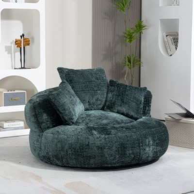 Airsurfer High-Back Bean Bag Lounger Chair with 3 Pillows – Lazy Sofa for Adults & Kids, Indoor/Outdoor Gaming Couch for Bedroom or Office