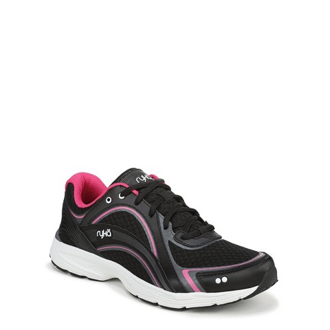 Обувь Ryka Women's Sky Walk Walking Shoes Black/Pink Leather 8.5 W