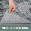 Checkered Area Rug – Non-Slip Machine Washable Low Pile Farmhouse Rug for Living Room/Bedroom/Dining Room - 4 of 4