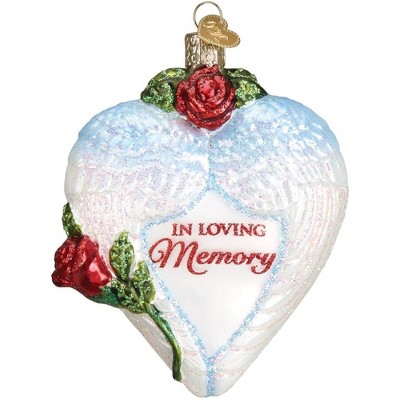 Old World Christmas Glass Blown Ornament for Christmas Tree, In Loving Memory