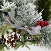 Northlight Glitter Bird with Clip and Feather Tail Christmas Ornament - 8" - Silver - 2 of 4