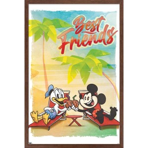 Trends International Disney Mickey Mouse & Donald - Best Friends Framed Wall Poster Prints - 1 of 4