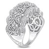 EVERLY JEWELRY | Sterling Silver 1/10 CT Diamond TW Fashion Ring - 2 of 4