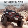 Electric Winch with 85ft Synthetic Rope, 13800lbs 12V DC Waterproof Truck Winch with Hawse Fairlead, Wired and Wireless Remote Contro - 4 of 4