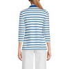 Lands' End Women's 3/4 Sleeve Supima Cotton Polo Shirt - 2 of 3