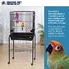 Prevue Pet Products Rolling Stand with Shelf, Black Small - 2 of 4