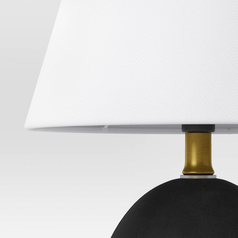 Faux Wood Mini Table Lamp Black - Threshold&#8482;, 5 of 6