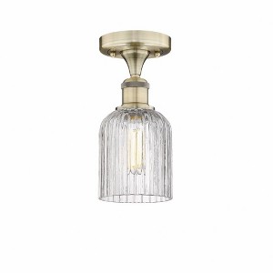 Bridal Veil - 1 Light Semi-Flush Mount In Art Deco Style-9.13 Inches Tall and 5 Inches Wide - 1 of 1