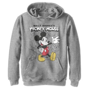 Boy's Disney Mickey Mouse Retro Sketchbook Pull Over Hoodie - 1 of 4