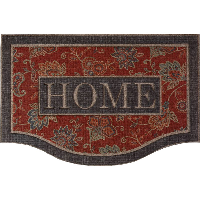 2&#39;x3&#39; &#39;Home&#39; Ornamental Entry Mat Cozy Jacobean Red/Gray - Mohawk, 1 of 5