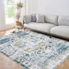 Vintage Oriental Medallion Rug Non Slip Ultra-Thin Rug - 2 of 4