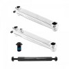 SE Bikes V-Ridge Cranks BB Axle Inlcuded 175mm 19mm Single Speed WHT - 2 of 2