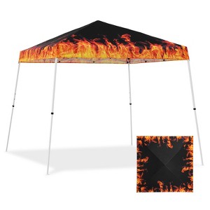 EAGLE PEAK Slant Leg Pop-up Canopy Tent Easy One Person Setup Instant Outdoor Beach Canopy Folding Portable Sports Shelter - 1 of 4