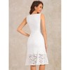 INSPIRE CHIC Women's Lace Boat Neck Sleeveless Evening Cocktail Sheath Dress - image 3 of 4