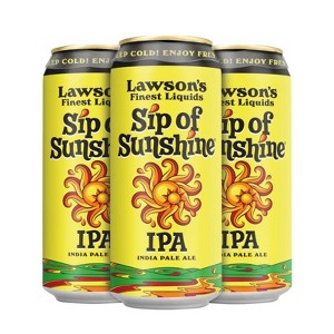 Lawson's Sip Of Sunshine IPA - 4pk/16 fl oz Cans - 1 of 1