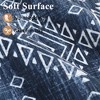 Faux Wool Modern Bohemian  Printed Area Rug Low Pile Non Slip Non Shedding Pet Friendly Machine Washable Carpet Perfect for Home Decoration - 4 of 4