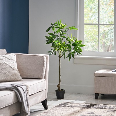 NicBex Artificial Pieris Tree in Pot Realistic Andromeda Faux Plant with Bendable Branches, Luxury Floor Tree No Maintenance