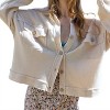 Women's Shacket - Mineral Washed Waffle - Sewn and Seen - 2 of 2