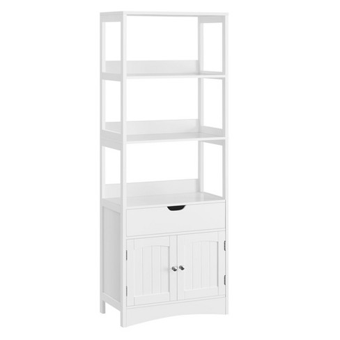 Vasagle Bathroom Storage Cabinet, Freestanding Linen Tower, Tall ...