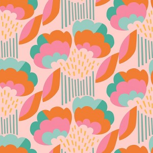 Brewster Retro Esme Pink Peel and Stick Wallpaper - 1 of 4