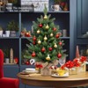 Tangkula 24"Mini  Tabletop Christmas Tree Pre-Lit Artificial Spruce Decoration w/ 35 LED Lights and Timer - 4 of 4