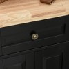 NicBex Mobile Kitchen Island Cart Morden Kitchen Carts on Wheels with Storage, 4 Cabinets Doors, 2 Drawers and Spice Rack for Kitchen - 4 of 4