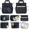 20L Insulated Lunch Bag for Men Women, Expandable Double Deck Leakproof Cooler Bag with 6 Pockets, Reusable Lunch Tote Bag for Work, Picnic, School - 3 of 4