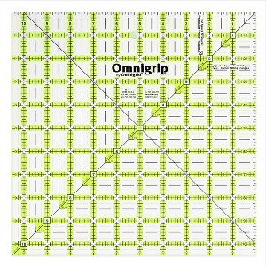 Omnigrid 10-1/2" x 10-1/2" Non-Slip Square Quilting Ruler: Quilters Rulers, 10.5 x 10.5, Sewing Tools, Quilting Supplies - 1 of 2