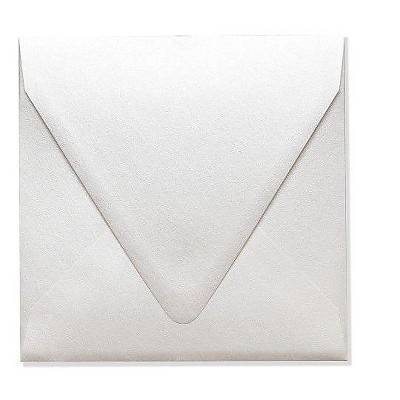 LUX 6 1/2x6 1/2 Square Contour Flap Env 2 11/16x3 11/16 Quartz Metallic 1855-08-50