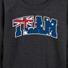Women's - Instant Message - Team Australia Lightweight French Terry Wide Neck Long Sleeve Graphic Shirt - 2 of 4