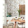 RoomMates Vintage Poppy White Peel and Stick Wallpaper: Removable Floral Bathroom Decor, Self-Adhesive Botanical Design - 3 of 4