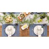 DII Ribbed Solid Placemat Set 6 Piece, Stonewash Blue, 13x19" - 4 of 4