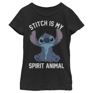 Girl's Lilo & Stitch Experiment 626 Spirit Animal T-Shirt - 1 of 4