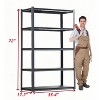 Vynxaria 5-Tier Utility Storage Shelves 72"H x 35.4"W x 17.7"D - 4 of 4