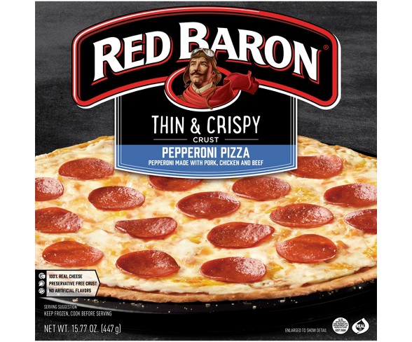 Red Baron Thin Crust Pepperoni Frozen Pizza - 15.77oz