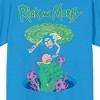 Rick & Morty Portal Rescue Crew Neck Short Sleeve Men's Turquoise T-shirt - 2 of 2