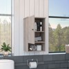 SEVOBAL Bathroom Storage Cabinets Single Door Wall Cabinet for Bathroom with Organized Shelves for Bathroom, Gray, 13.8"*16.2"*28.5" - 4 of 4