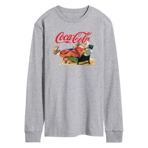 Men's - Coca Cola - Santa Coke Long Sleeve Graphic T-Shirt - 1 of 3