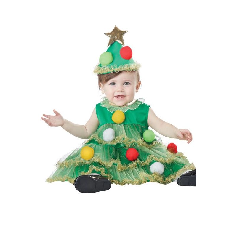 California Costumes Lil' Christmas Tree Infant Girls' Costume, 1 of 2
