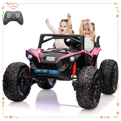 2 Seater Ride On Car Truck, 24V Ride On Toys for Big Kids w/Remote Control