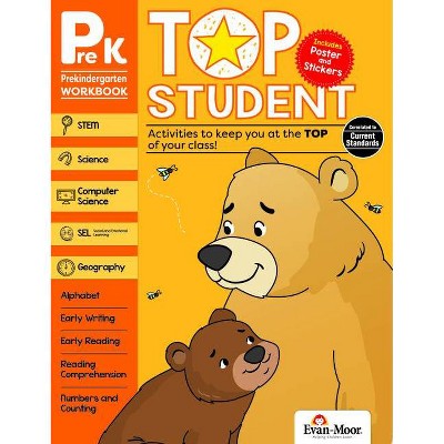 Top Student, Grade Prek - by  Evan-Moor Educational Publishers (Paperback)