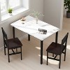 Hooseng Small Kitchen Table Set for 2 with Chairs, 3 Piece Dining Table Set, Wood Breakfast Nook Table and Chairs Set for Small Space Dining Room - 2 of 4