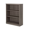45" Morgan 3 Shelf Bookcase Gray Maple - South Shore - 2 of 4