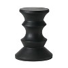 MOEPISY Patio End Table Concrete Black - 3 of 4