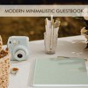 Linen Wedding Guest Book - Elegant Guestbook for Sign-In & Polaroid Photos - Perfect for Weddings or Baby Showers - 4 of 4