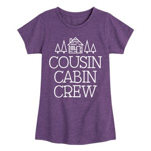Girls' - Instant Message - Cousin Cabin Crew Fitted Short Sleeve Graphic T-Shirt - 1 of 4