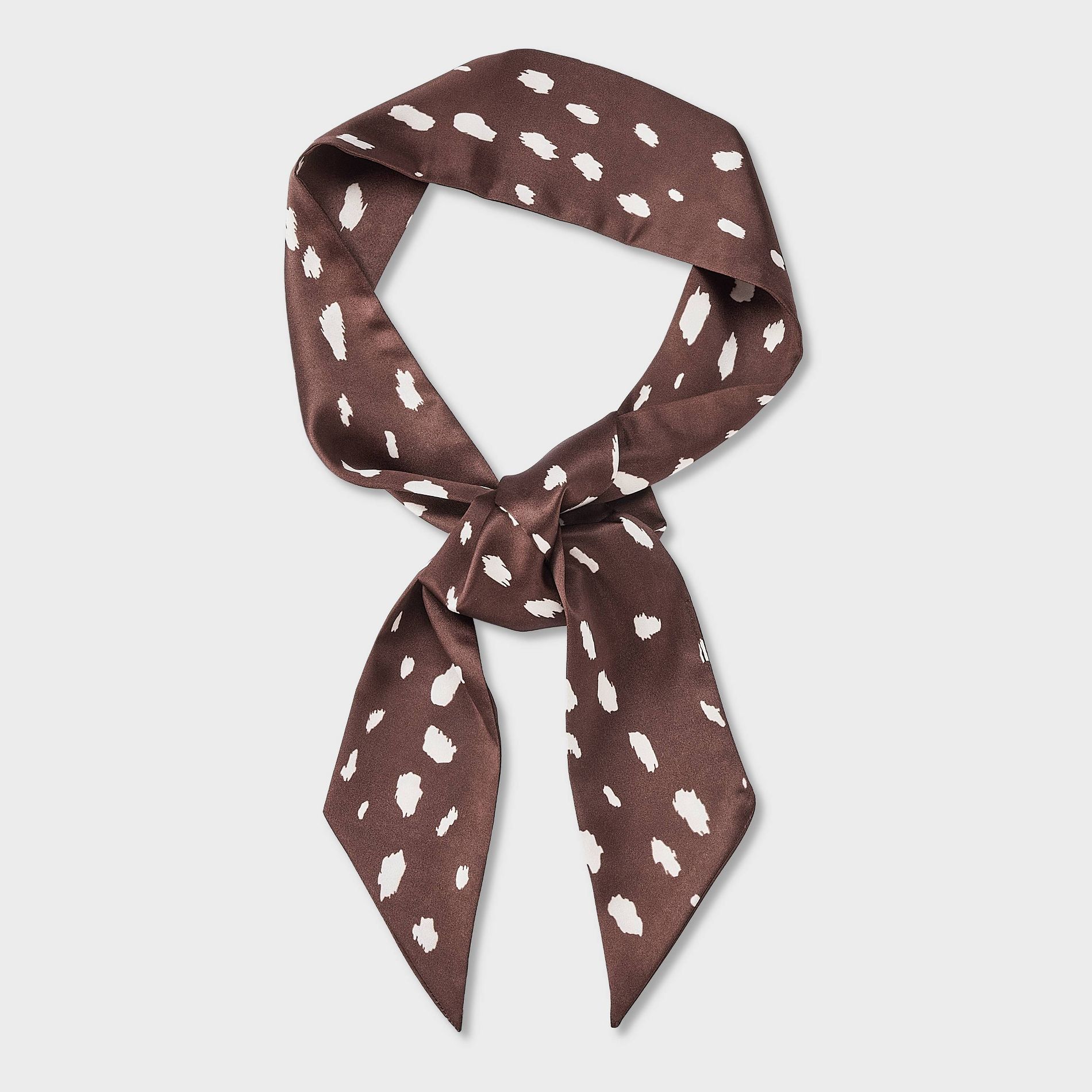 Printed Skinny Scarf - A New Day™ Brown