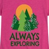 Girls' - Instant Message - Always Exploring Fitted Short Sleeve Graphic T-Shirt - 2 of 4
