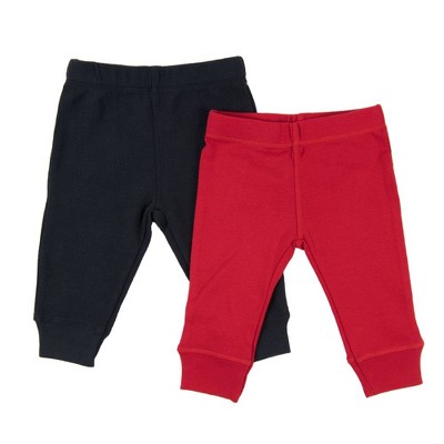 Leveret Baby Two Pack Legging Navy And Red 24 Month : Target
